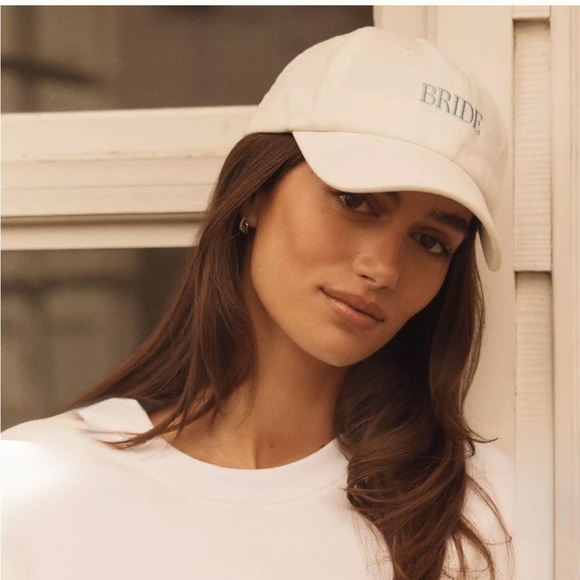 Favorite Daughter Accessories - Favorite Daughter Cream 'BRIDE' Baseball Cap